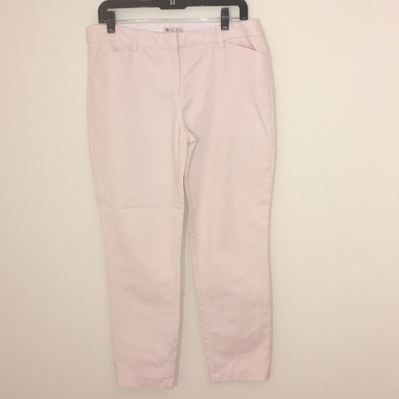 light pink ankle pants